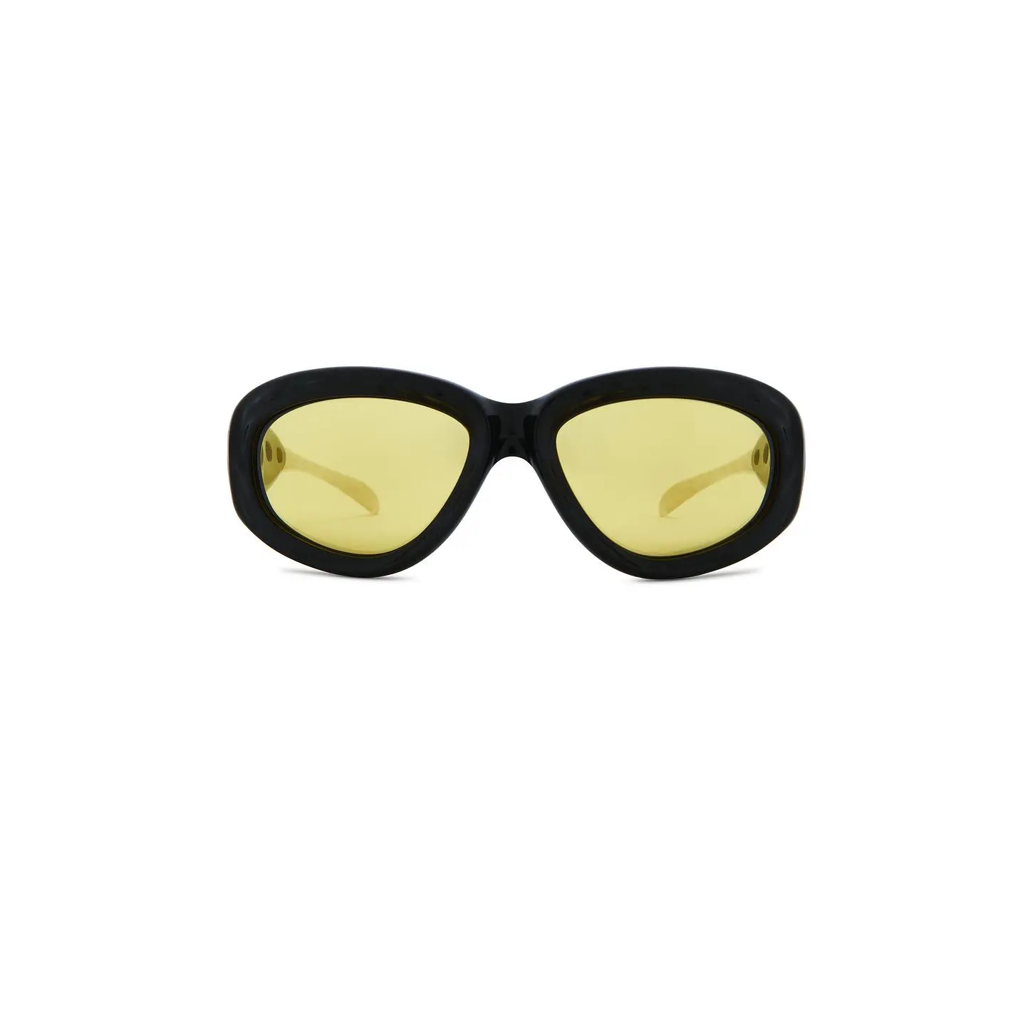 Diesel Oval Sunglasses in Black & Yellow