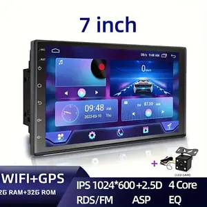 7 Inch Android Car Stereo, With Touch Screen FM Radio Wrieless Mirror Link And LED Camera-2G RAM+32G ROM