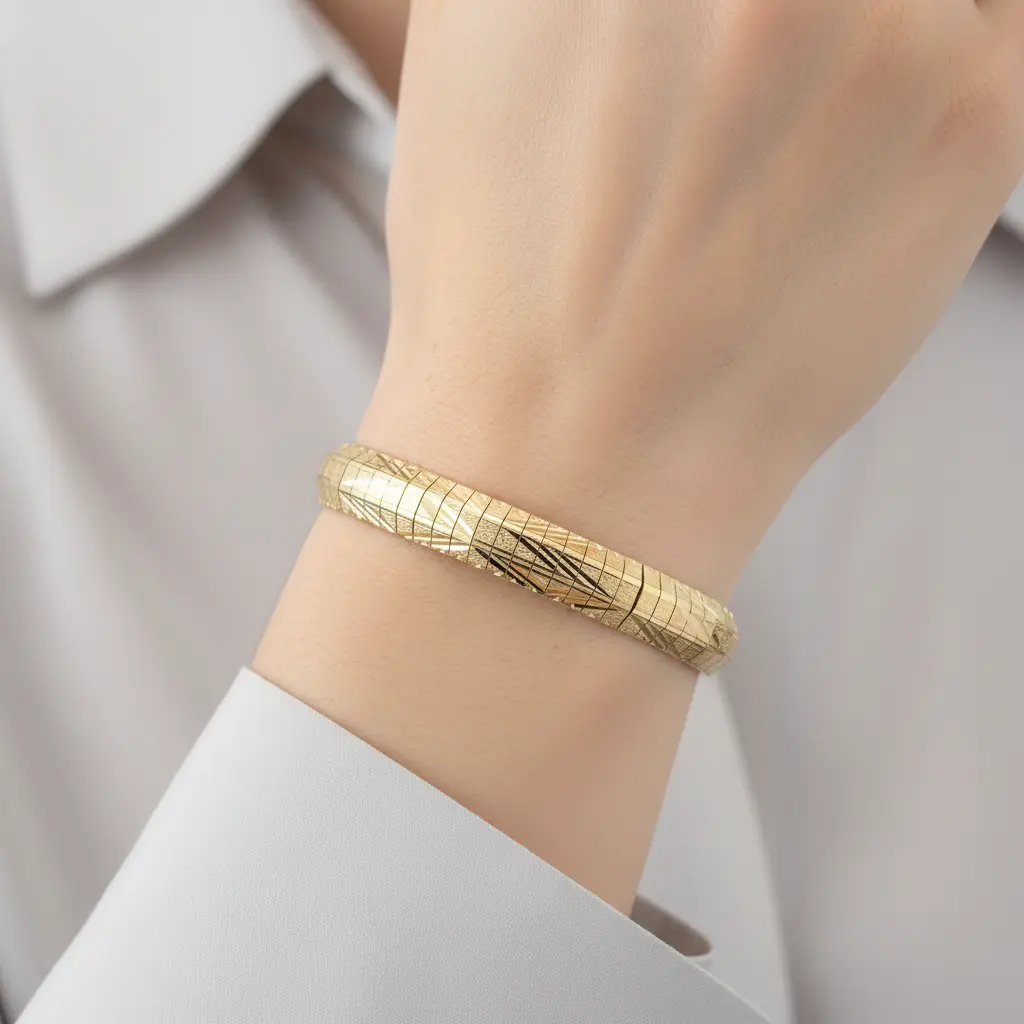 14K Yellow Gold DC Omega Bracelet