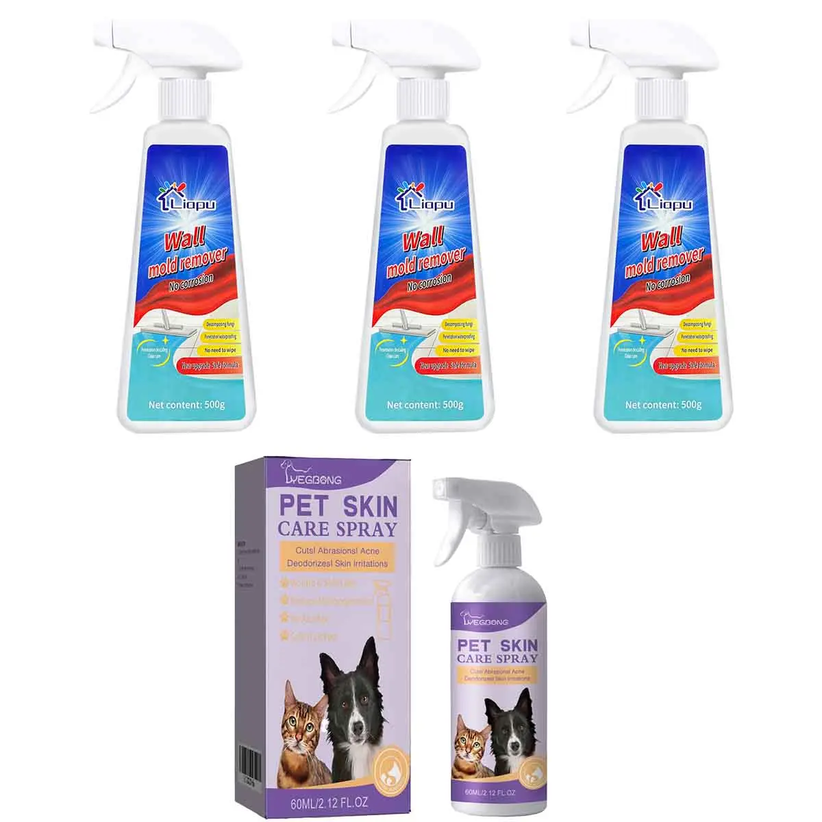 3 PC+Pet mite spray