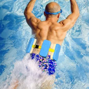 Swim Belt Flotation Belt, Eva Foam Safety Swim Training Belt, Adjustable Strap, Swimming Floatation Board, for Kids, Adults, Beginners