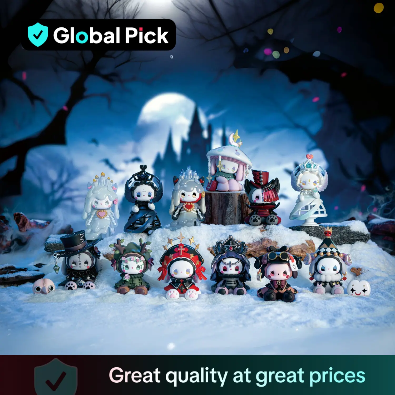 Emma Secret Forest Snow Mountain Series Blind Box Toy, Creative Figure Display Piece, Trendy Collectible Gift for Kids & Adults