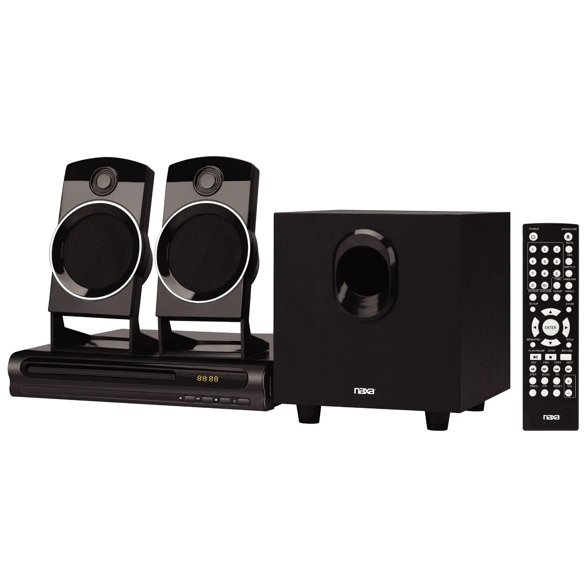 Naxa 2.1 Channel Home Theater DVD SpeakerSystem Naxa 2.1 Channel Home Theater DVD SpeakerSystem