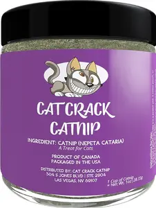 Cat Nip Blend - 100% Natural, Safe & Non-Addictive Treat for Catnip Toys, Catnip Spray & Cat Accessories (1 Cup)