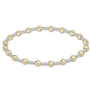 Enewton Classic Sincerity Pattern  Bracelet 4mm Mixed Metal