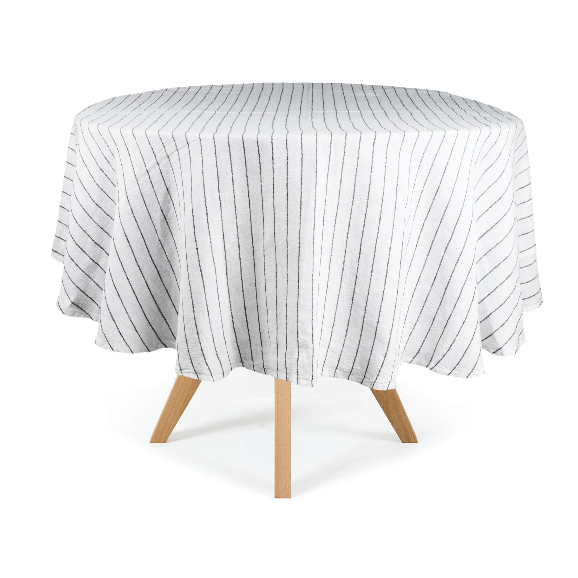 Round Linen Tablecloth 63"