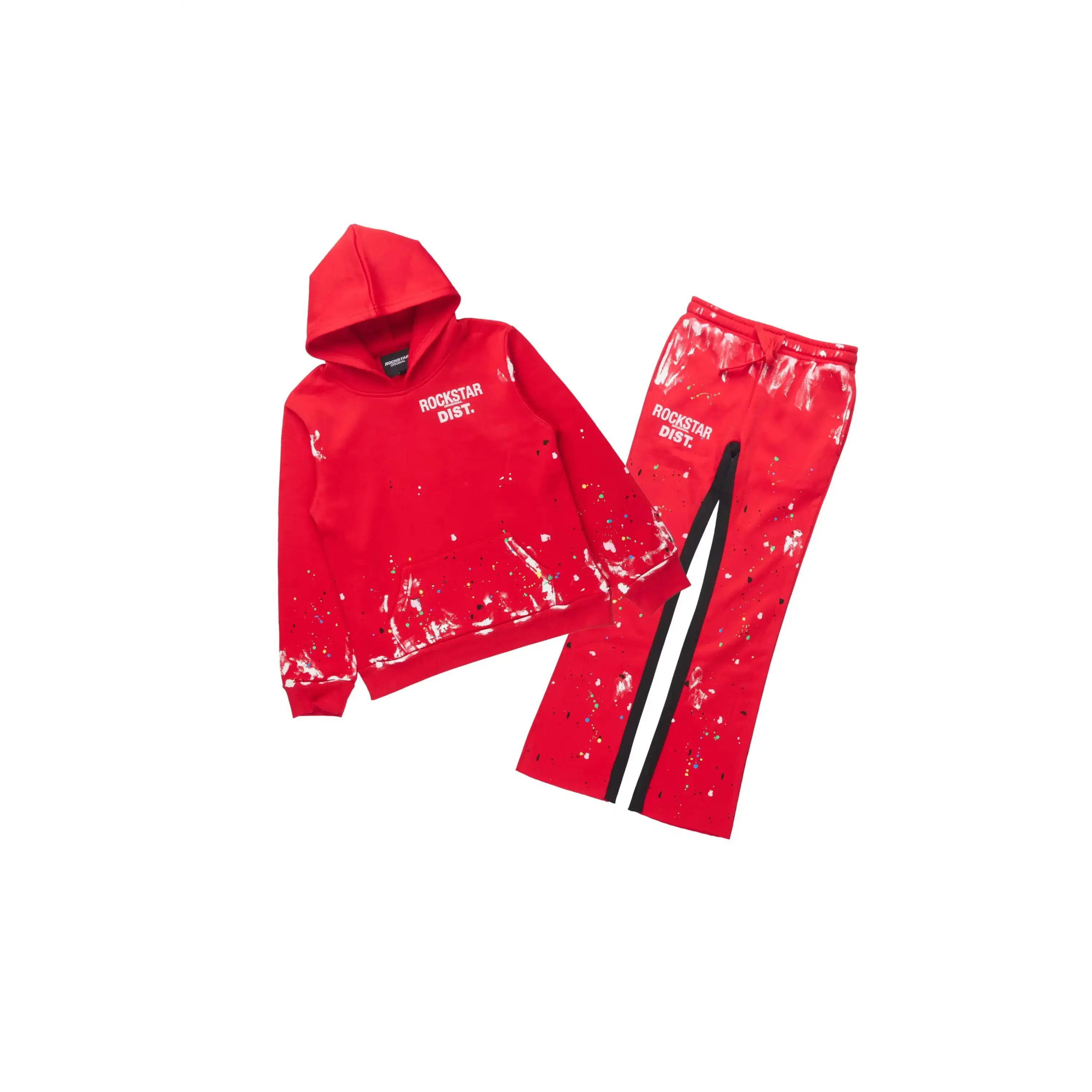 Boys Jaco Red Baggy Fit Pant Set