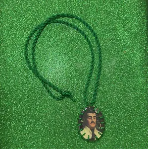 Jesus Malverde Escapulario Green