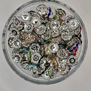 12mm Metal Wavy Spacers for DIY Jewelry and Beaded Pens - 30ml Durable Metal Spacers for Crafting and Jewelry Making