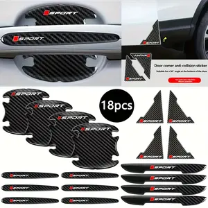 Universal Car Anti-Collision Anti-Scratch Kit 18Pcs, Door Edge Guard, Door Handle Protection Film, Rearview Mirror Anti-Scratch Strip, Car Exterior Protective Accessorie, Car Accessories, Decoration