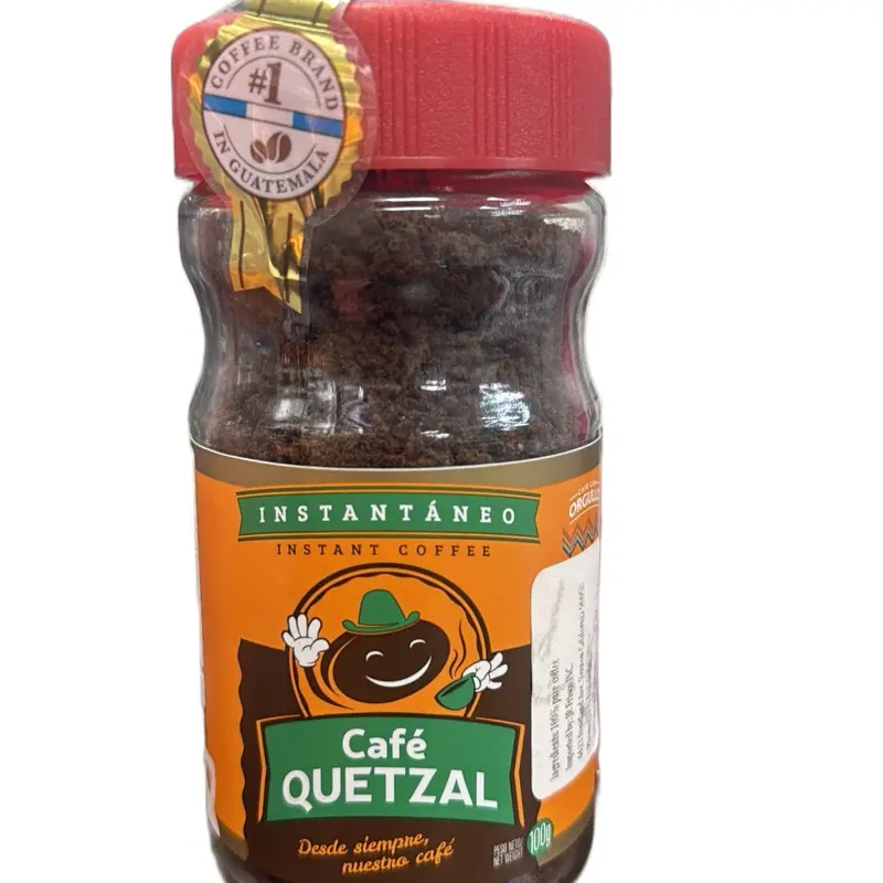 Café Quetzal Instant Coffee 100g - #1 Coffee Brand in Guatemala - Instantáneo de 100g