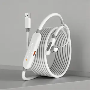 Meta Quest 3/3S & Pico 4 VR Link Cable 16FT | 5Gbps USB 3.0 | PC SteamVR Compatible - Maxonar