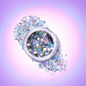 Unicorn Snot Macro Chunky Loose Face & Body Glitter – Extra Large-Particle Cosmetic-Grade, Vegan, for Festivals & Raves