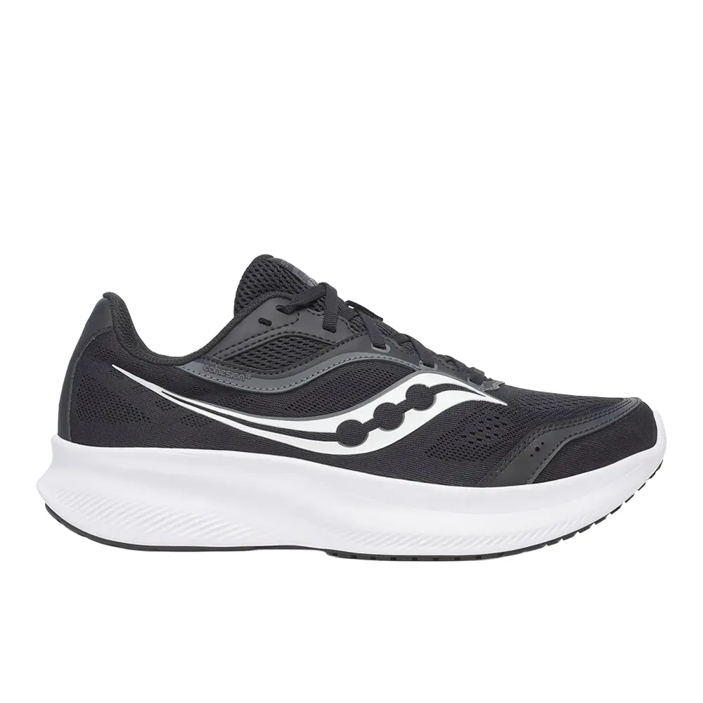 Saucony Mens Cohesion 18 Running Sneakers Shoes - Black