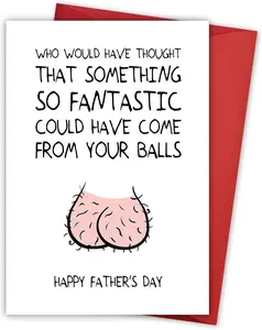 Fathers Day Card, Fathers Day Funny Gifts from Daughter Son Kids Wife, Best Jokes Daddy Gift Ideas, Boy Girl Dad Gifts, Gag Gift for Dad Who Wants Nothing, Humorous Unique Card for Husband Father