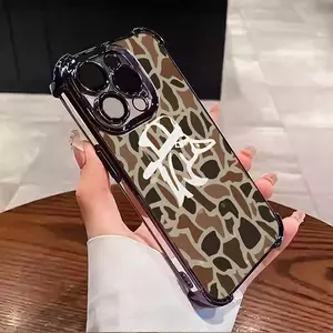 Old School Camo Red Neck Duck Tough Design Suitable For Aesthetic Electroplated TPU Casing For iphone 17 16 15 14 13 12 11 X XS PRO PLUS MAX AIR Four Corners Anti-Fall Transparent Casual Soft Silicone Phone Cases L1470