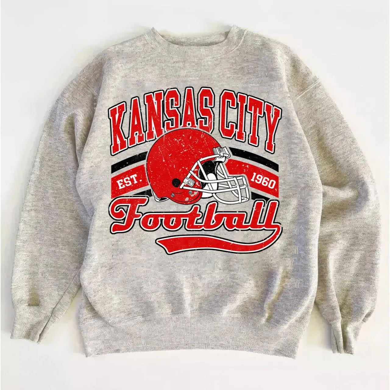Kansas City Retro Football Shirt, Classic Style Football Fan Tee, Comfortable Game Day Wear