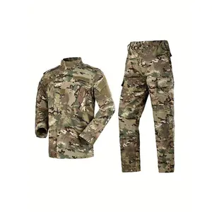 Unisex lightweight tactical camouflage hunting combat BDU uniform outdoor suit set (women’s clothing)
