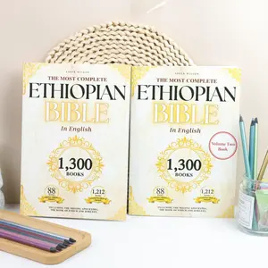 2 Pcs Biblical Workbook of Complete Comprehensive Ethiopian Bible Apocrypha Enoch Volumes I & Ii, Ideal Valentine's Day Present for Spiritually Minded Couples & Mythology Enthusiasts, Religious