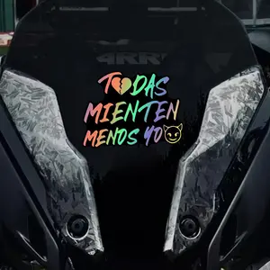 Funny Text Car Sticker, Waterproof Self-adhesive Laser Effect Decorative Decals, Multipurpose Car Decal, Car Body Motorcycle Fuel Tank Side Panel Scratches Cover