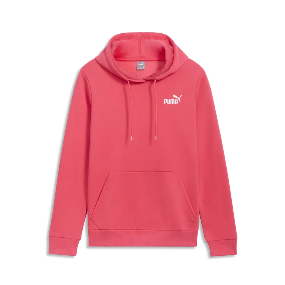 PUMA Womens Essentials Embroidered Logo Hoodie Casual Outerwear Casual - Red