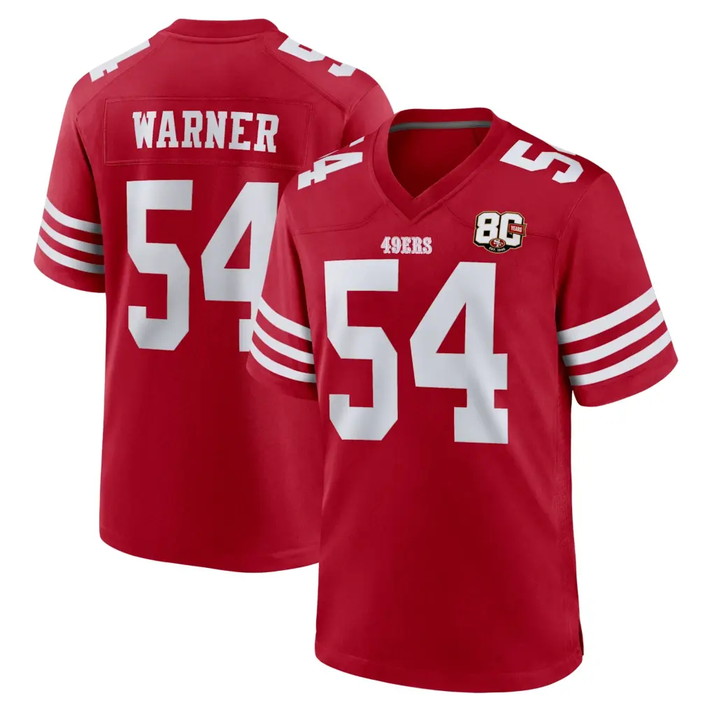 Men's Fred #54 American football jersey, stylish, comfortable and breathable, sports game jersey