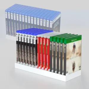 Ns P5 P4 Game Card Storage Rack, Oled Disc Case Holder, Universal Game Card Holder, 16 Slot Organizer for Ns P5 P4 Games, Durable & Space-Saving Design