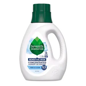 Seventh Generation Concentrated Laundry Detergent Liquid Free & Clear Fragrance Free 40 oz