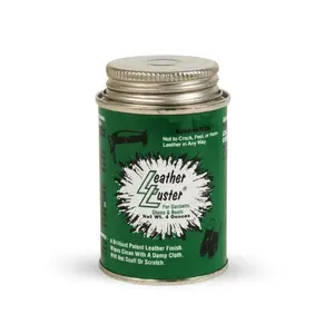 Leather Luster Premium High-Gloss Boot & Shoe Polish - 4oz Can with Applicator for Patent Leather Finish - Mirror-Like Shine, No Cracking, Long-Lasting Shine