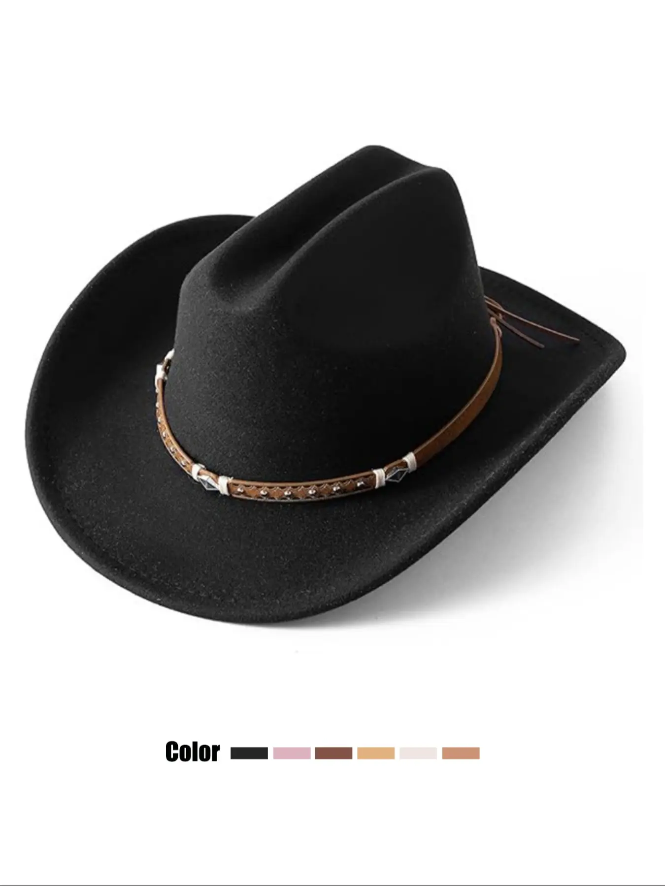 Classic Western Cowboy Felt Hat Plain Pattern Unisex Fit Fashion Vintage Denim Cap, Stylish Retro Fedora for Men and Women, Perfect for Casual Wear, All Seasons, Quality Fabric, Timeless Design, Classic Western Look, High Quality Hat