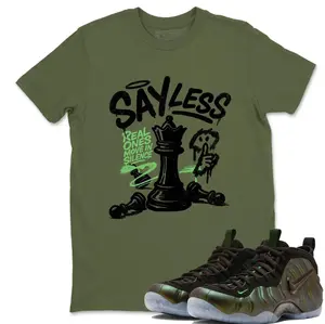 Foamposite One Pine Green 2025 Shirt, Foamposite Green Outfit, 100% Cotton, Classic Fit Casual Short Sleeve Tee, Menswear Top