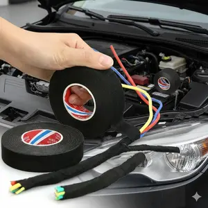 Industrial-Grade Electrical Insulation Tape: Heat Resistant to 176°C, High temperature resistant, Flame Retardant, Waterproof, High Adhesion, Anti-Tear, Halogen-Free. Ideal for Automotive Wire Harness, Circuit Repair