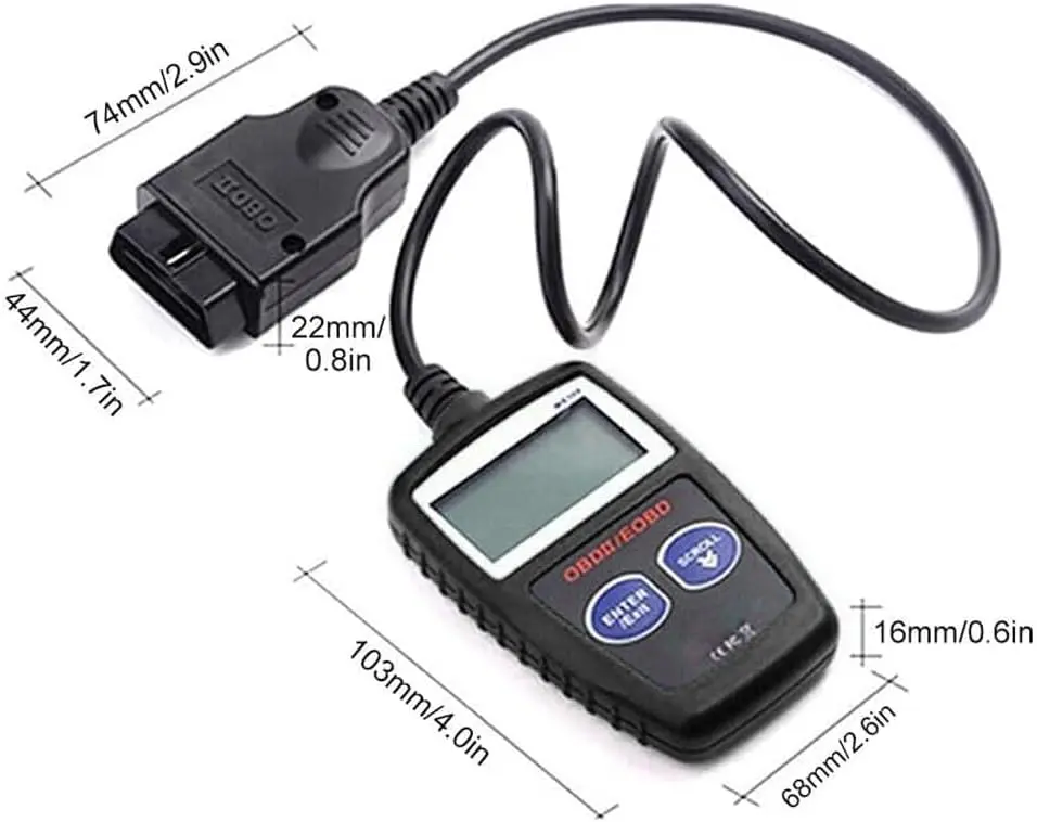 Escáner FROYUIO MS309 CAN OBD2: Herramienta de diagnóstico automotriz con reinicio de luz del motor, lector de códigos CAN, multiidioma para todos los vehículos OBD2 (SAE J1962, compatible con EOBD