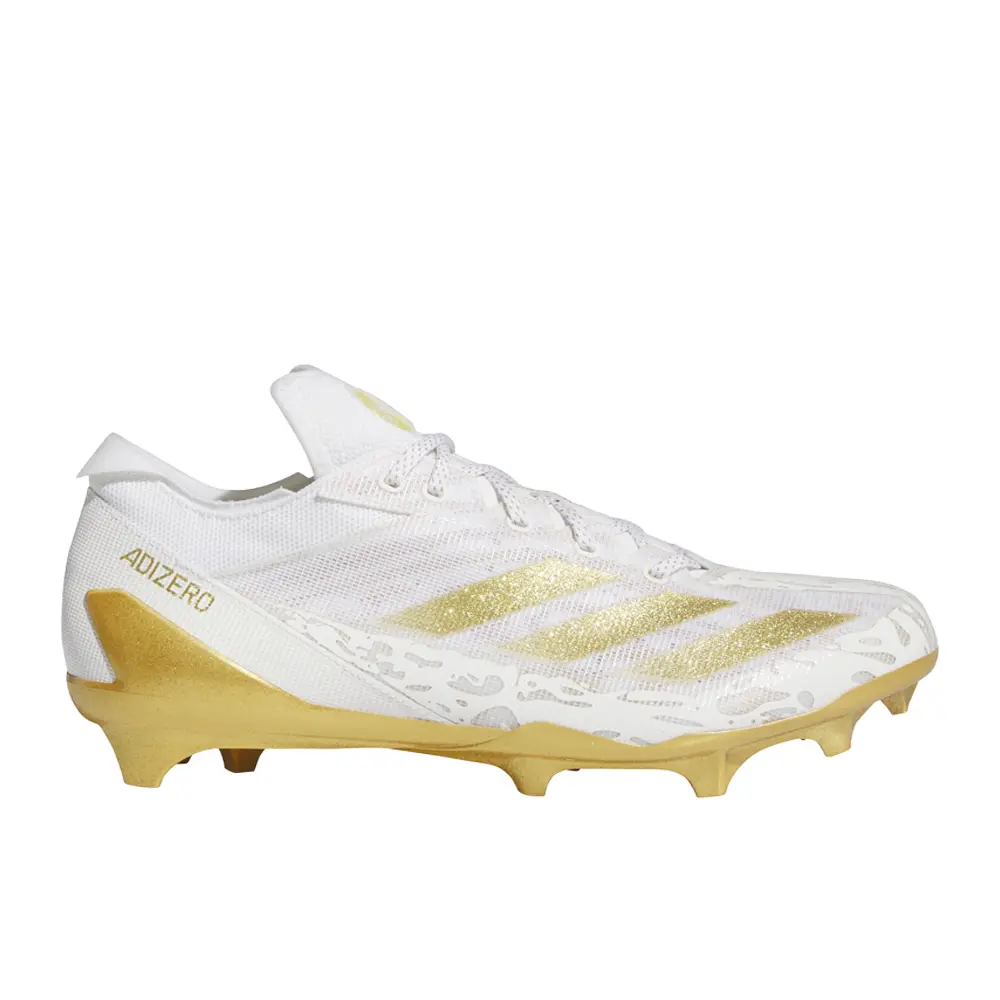 adidas Mens Adizero Electric Speed Juice American Football Sneakers Shoes - Gold, White