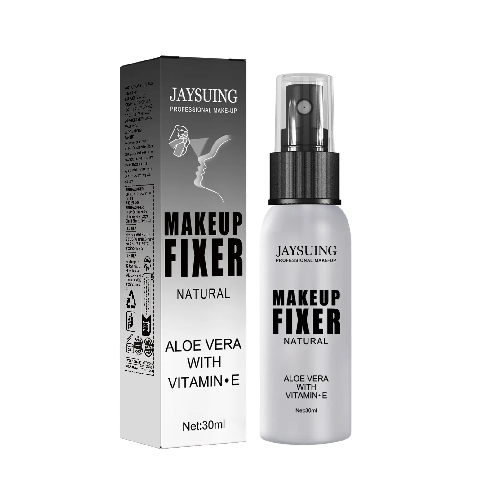 Jaysuing Setting Spray, Waterproof Non-Peeling Long-lasting Setting Refreshing Spray Refreshing Mist beard  paint vitamin  c  boosting  serum Makeup setting spray