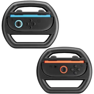 T Tersely Steering Wheel Grip for Nintendo Switch 2 Controllers, Ergonomic Racing Accessories for Joycon 2, for Mario Kart 8 Deluxe Switch Games, Console Accessories -Orange Blue