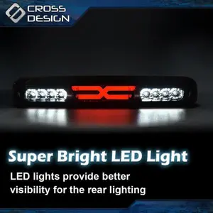 CROSSDESIGN Fit For 99-07 Silverado/Sierra 1500 2500 3500 3D LED Tail Brake Light Cargo Lamp