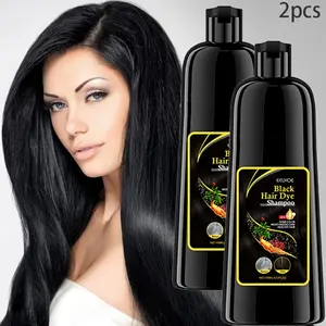 2PCS black Restorative shampoo, Repairing Shampoo, Moisturizing Shampoo, polygonum multiflorum essence nourishes, cleans, repairs, cleans, moisturizes, and controls oil