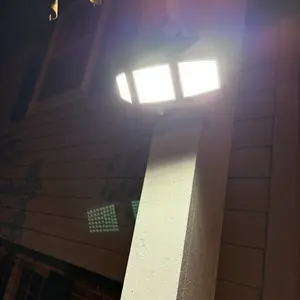 Tuffenough Solar Outdoor Lights 2500LM 210LED Security Lights,3 Heads Dimmable SpotLights with 3 Modes,IP65 Waterproof,Suitable for Yard, Garage, Porch, Pool,Garden,Barn,Patio,Mother's Day gift