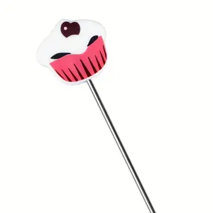 1pc Holiday-Themed Stainless Steel Cake Tester Needle, Cake Probe Skewer for Baking Maturity Detection, DIY Baking Tool Ideal for Christmas, Halloween, Easter, Hanukkah, St. Nicholas Day