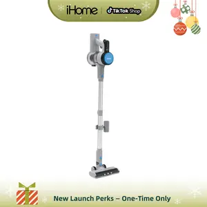 iHome SV80 Cordless Stick Vacuum 8 in 1 Lightweight Design 45 Minute Runtime 33kPa Suction Power