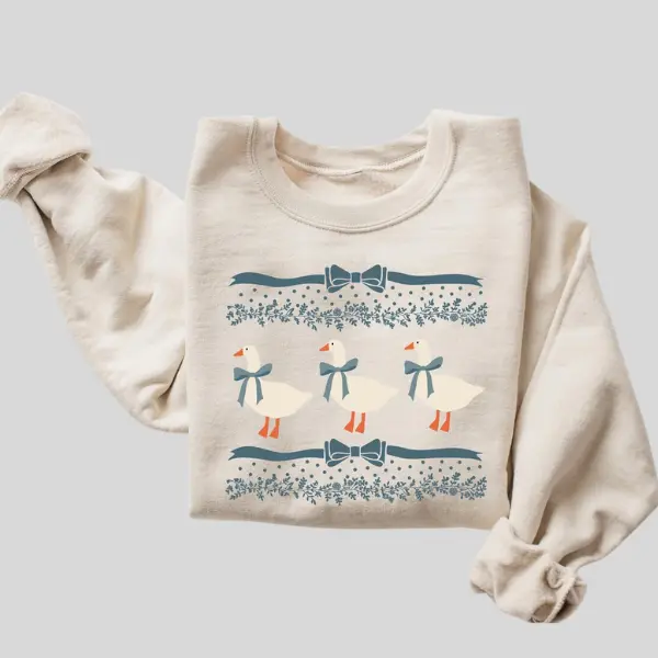 Vintage Original 1980s Blue Ribbon Goose Sweatshirt, Silly Goose Sweatshirt, Duck Sweatshirt, Ugly Clothes Shirt