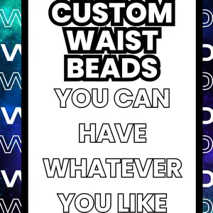 Custom Beads Waist Bead Mixes Versatile & Customizable Beads for Stylish Outfits Perfect for Fashion Enthusiasts & Gifts