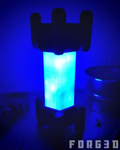 RGB Flare - DRG 3D Printed Hand-Painted Statue with RGB LED Lighting and Remote Control Inspired by Deep Rock Galactic