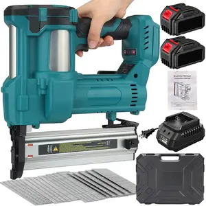 20V Cordless Brad Nailer and Stapler Kit, 2-in-1 Power Nail Gun with 2x 2.0Ah Batteries & Charger, 18 Gauge, Adjustable Depth for Upholstery, Woodworking and DIY Crafts,Gift for Dad