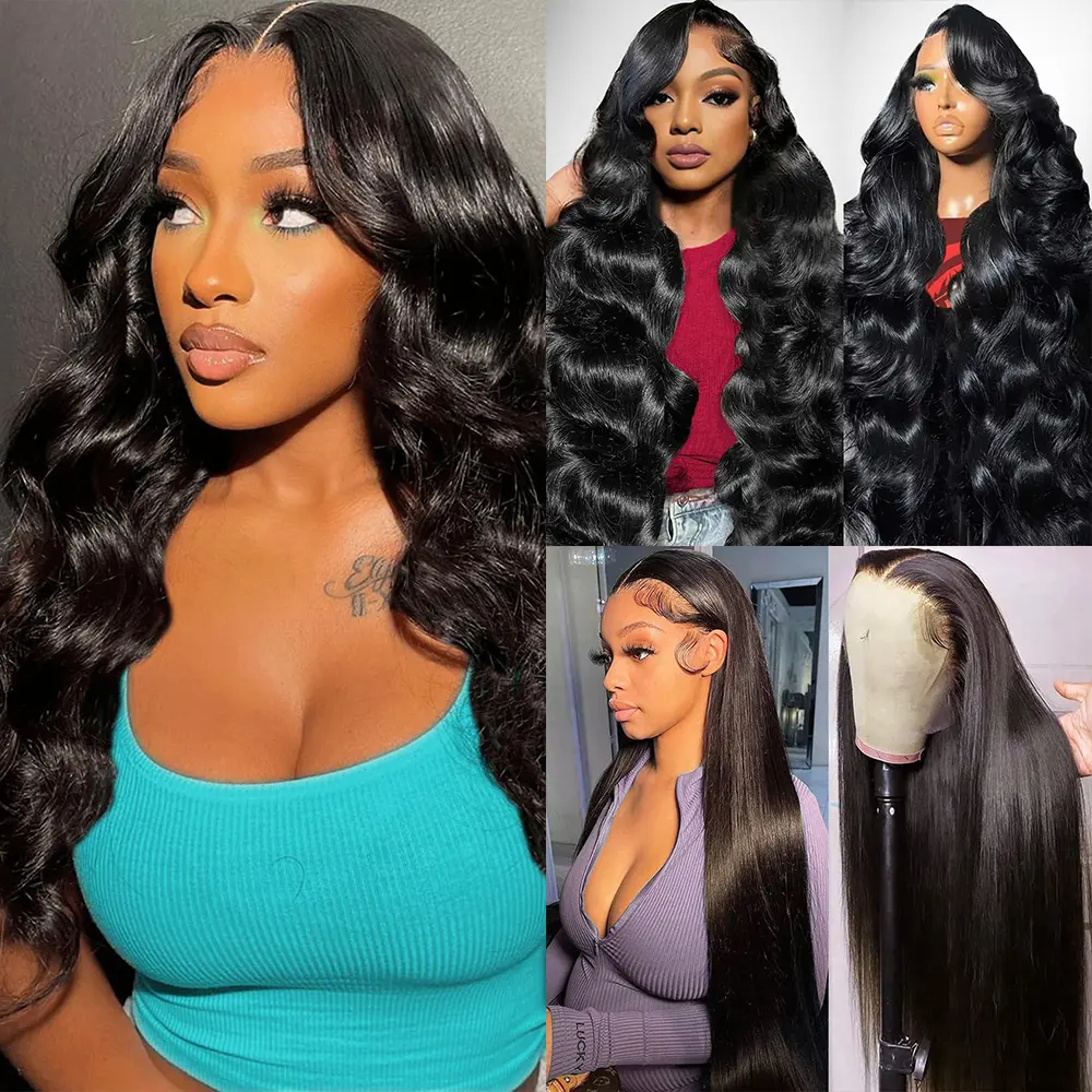 [Combo sale 30"&22"&22"] 3 wig 13x4 Lace Front Wigs Human Hair Pre Plucked 180% Density Body Wave And Straight Lace Front Wigs Human Hair Lace Front Wigs Human Hair for Women