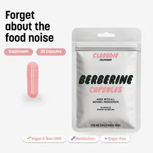 Clooudie California｜Berberine Capsules｜Support Metabolism, Berberine, Vegan, 30 Capsules