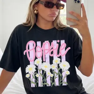 Women's Oversized Oopsie Daisy Graphic Printed Cotton T-Shirt - Casual Womenswear, Summer Short Sleeve, 2-Color Black & White Streetwear Tops