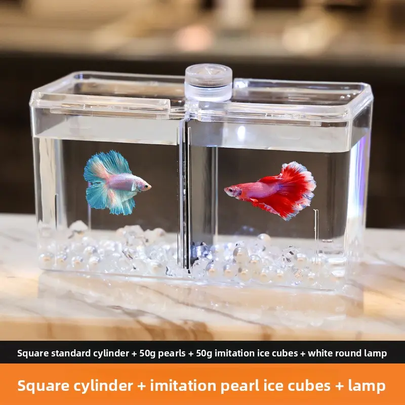 Standard tank + pearl ice cubes + light