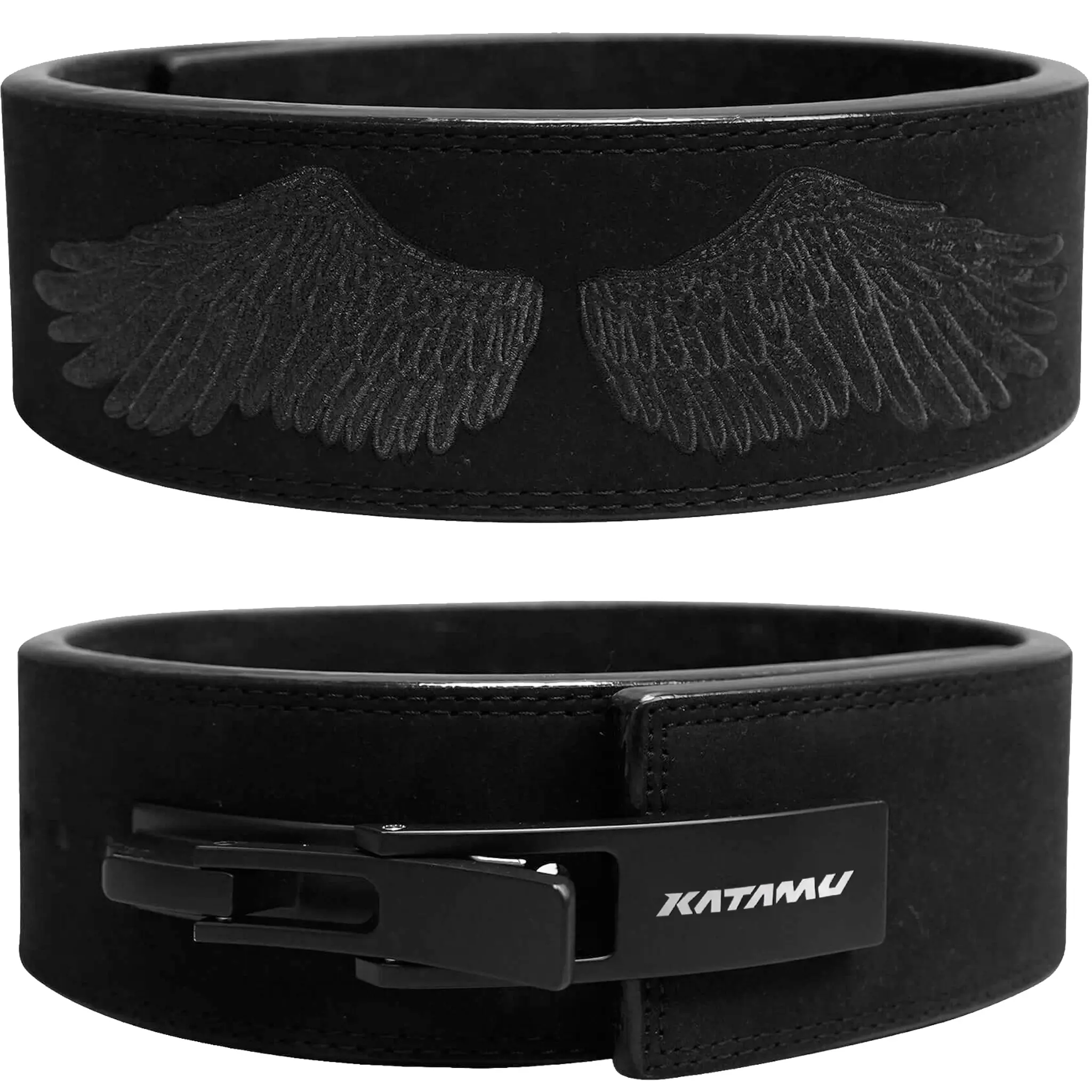 KATAMU Blackout Wings 10mm/13mm Lever Lifting Belt, Workout Gear, Fitness Equipment, Weight Training Equipment For Fitness & Weight Training